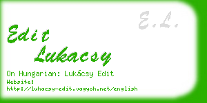 edit lukacsy business card